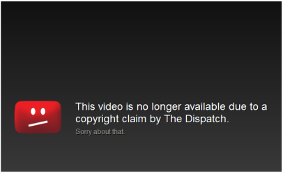 YouTube's takedown notice